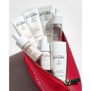 Dr. Barbara Sturn the Glow kit w\cosmetic Bag *new. cardboard cover imperfect